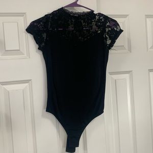 Black la winner body suit